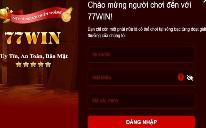 Hướng dẫn đăng ký tài khoản 77win